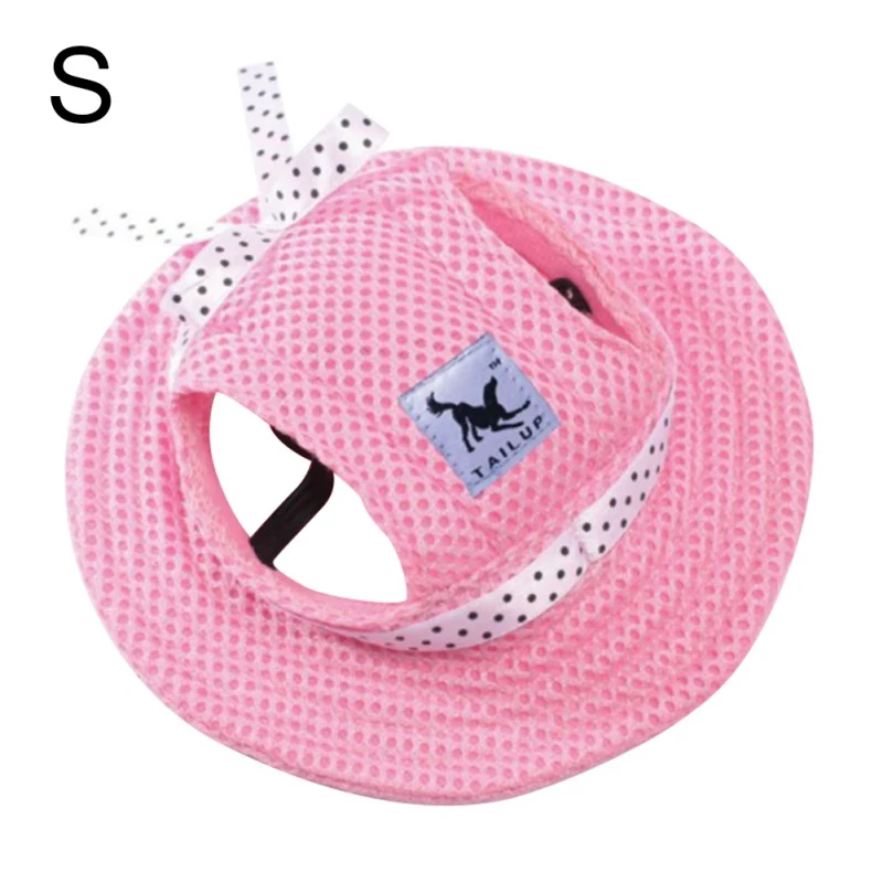 

2018 Dog Hat With Ear Holes Summer Canvas Baseball Cap For Small Pet Dog Outdoor Accessories Hiking Pet Products