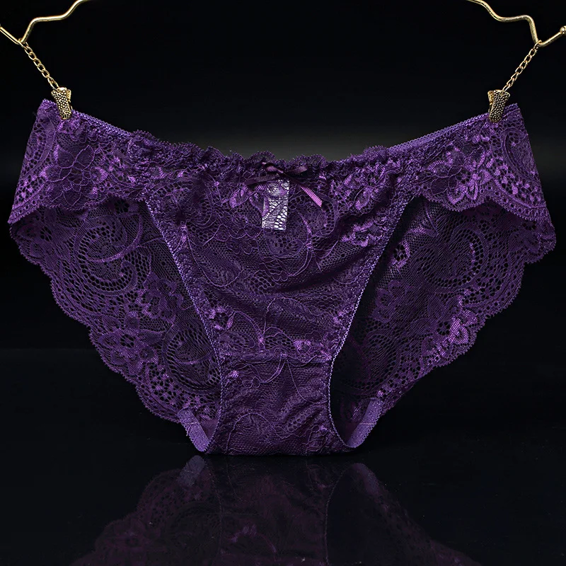 Сексуальные кружевные прозрачные трусики бесшовное нижнее белье женские