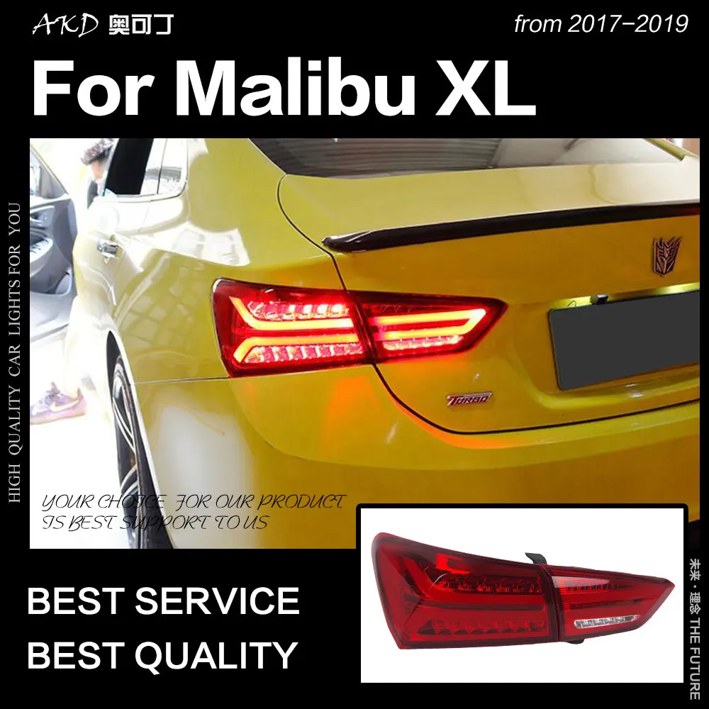 

AKD Car Styling Tail Lamp for Chevrolet Malibu XL Tail Light 2017-2019 LED Rear Lamp DRL Dynamic Signal Brake auto Accessories