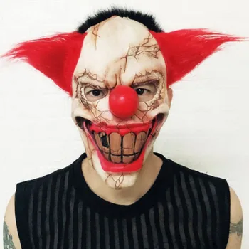

Funny Adult Party Mask Latex Clown Horror Scary Masks Masquerade Cosplay Party Decor Mascara Halloween Easter Terror Masque