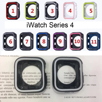 

Fall resistance Soft Silicone Case For Apple Watch iWatch Series 1234 Cover Frame Full Protection 42 40 44 38mm strap band strap