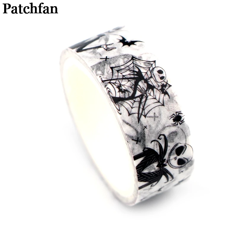20 шт./лот Patchfan с принтом "Кошмар перед Рождеством" фильм для мужчин винтаж "сделай сам" Скрапбукинг Washi Маскировочная клейкая лента, наклейка Пастер A2224