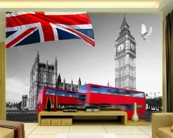 

beibehang Custom wallpaper 3D murals European London street view TV decoration background wall paper mural 3d wallpaper