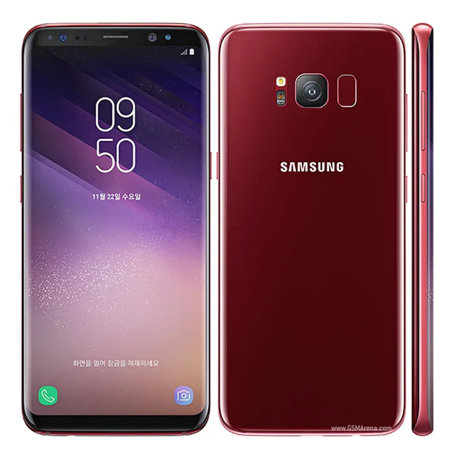 Samsung Galaxy S8 Duos G9500, две sim-карты,, LTE, Android, мобильный телефон, четыре ядра, 5,8 дюймов, 12 МП ram, 4 Гб rom, 64 ГБ, Snapdragon 835, NFC