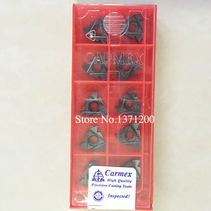 

10PCS/One Box CARMEX 16ER AG60 Carbide Inserts For Lathe Tool For Grooving Holder