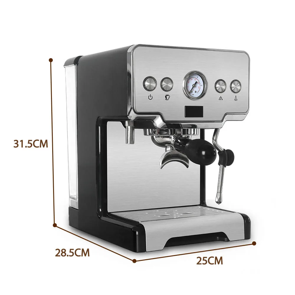 ITOP Household Semi-automatic Espresso Coffee Maker Machine 15Bar Cappuccino Latte Milk Foam Coffee Maker 220V For Cafe Shop