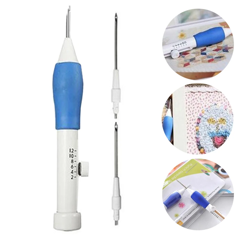 

Punch Needle Embroidery Tool Diy 1.3 mm 1.6mm 2.2mm 6Pcs/Set Sewing Textiles Cross Stitch Stitching