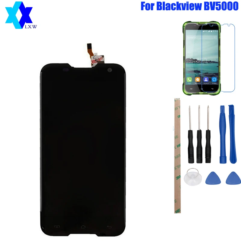 Economici Per Originale Blackview BV5000 Display LCD + Pannello Touch Screen Digitale pezzi di Ricambio Assemblea 5.0 pollice 1280X720 P spedizione Gratuita