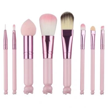 

8 pcs Makeup Brushes Tool Set Foundation Eye Shadow Makeup Organizer,Contour Beveled Eyebrow Eyeliner Brush Makeup-Brushes Kit.