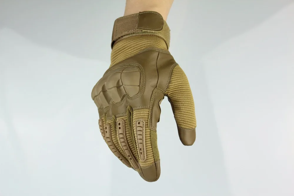 Военные тактические перчатки с сенсорным экраном, прочные резиновые перчатки на концах пальцев, армейские перчатки для пейнтбола, стрельбы, страйкбола, велосипедные перчатки из искусственной кожи