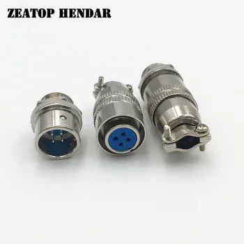 

50Sets XS12 Aviation Plug 12mm 2 3 4 5 6 7 Pin Push-pull Air Plug Square Round Socket 3A 400v Male and Female Connector