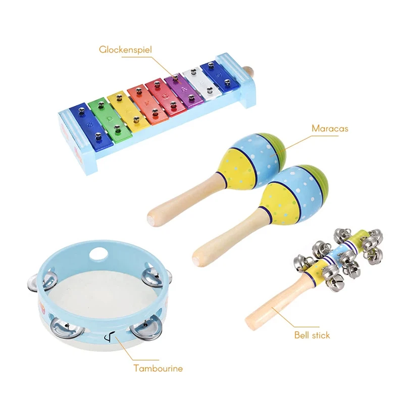 STARWAY orff инструменты 4 шт. игрушечные музыкальные инструменты детский перкуссионный набор песочный молоток бубен Glockenspiel ритм-секция