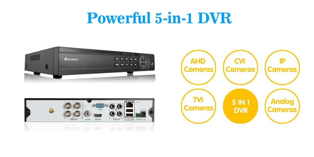 AHCVBIVN4CH CCTV Системы 1080 P TVI 4CH видеонаблюдения DVR с 4 шт. 2.0MP CCD безопасности Камера 1920*1080 CCTV камера наблюдения Системы