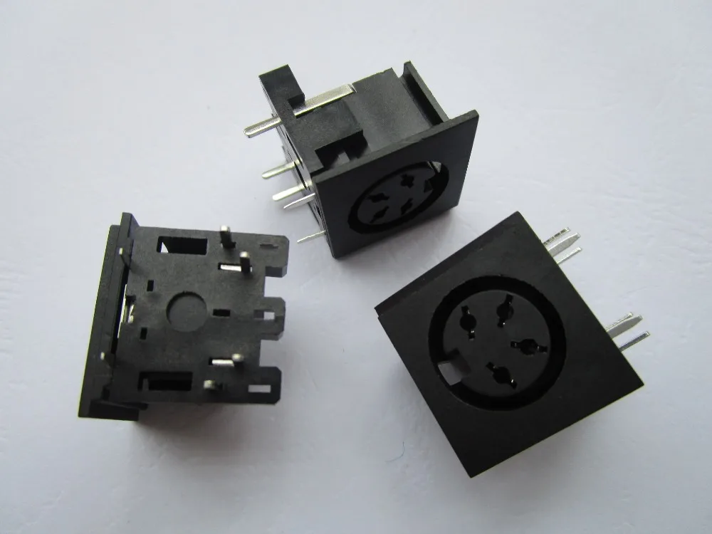 8 шт. S клемма DIN Jack 4 Pin круговой разъем женский PCB монтажный | Обустройство дома