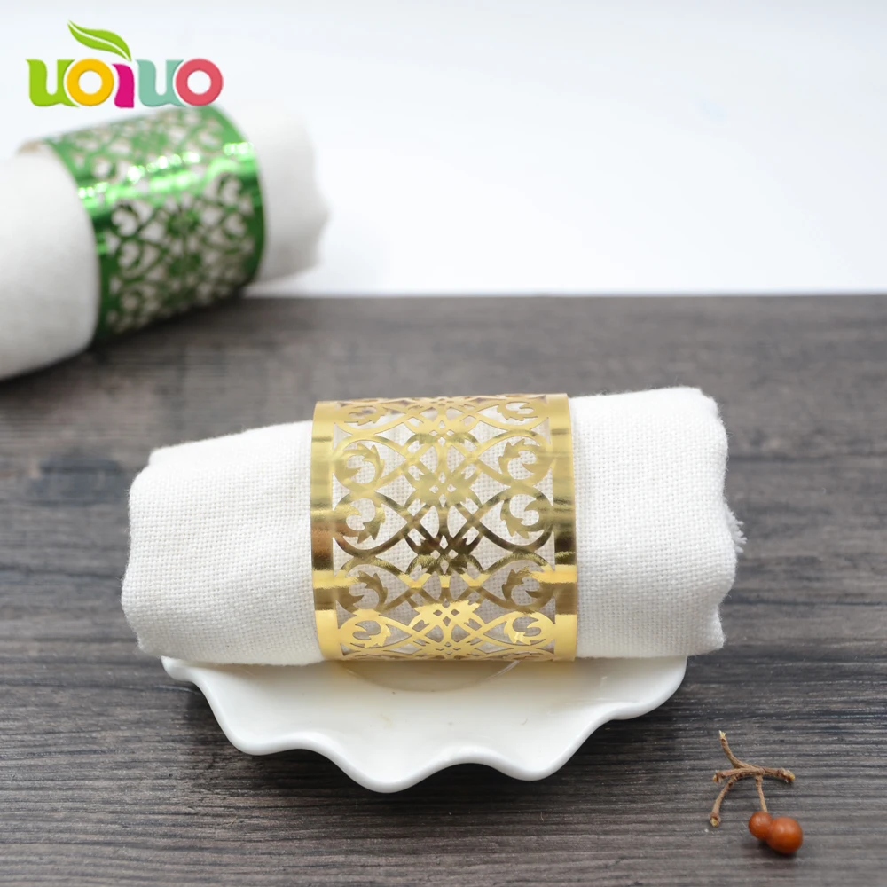 

new design bulk wholesale towel wrapper laser cutting napkin ring