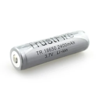 

TrustFire TR 18650 3.7V 2400mAh Camera Torch Flashlight Lithium-ion Protected Battery 18650 Rechargeable Batteries with PCB