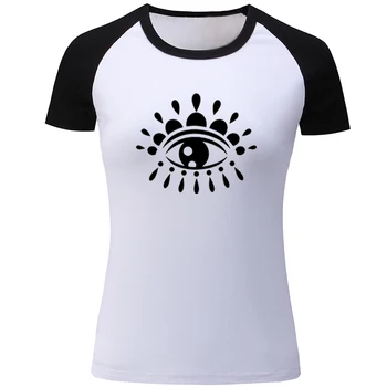 

EYE OF HORUS Eye Pattern Art Vintage Aztec tribal Design Womens Ladies Printing Graphic Tee Short sleeve Cotton