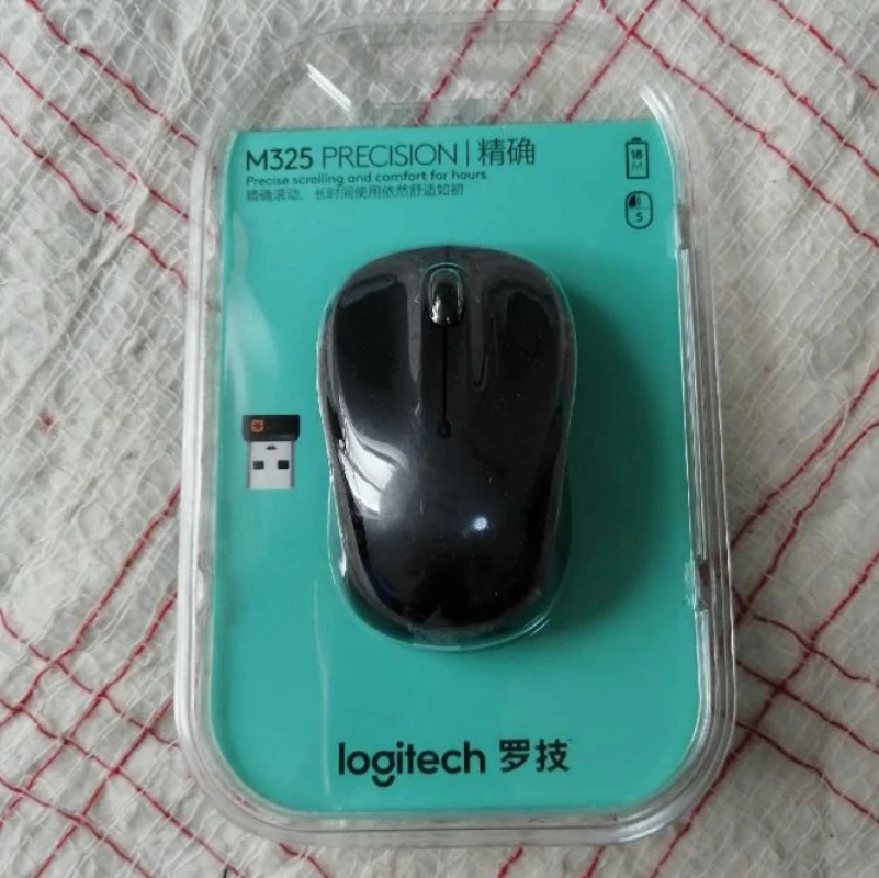 Оригинальная игровая мышь logitech wireless M235 1000DPI подходит для настольного ПК