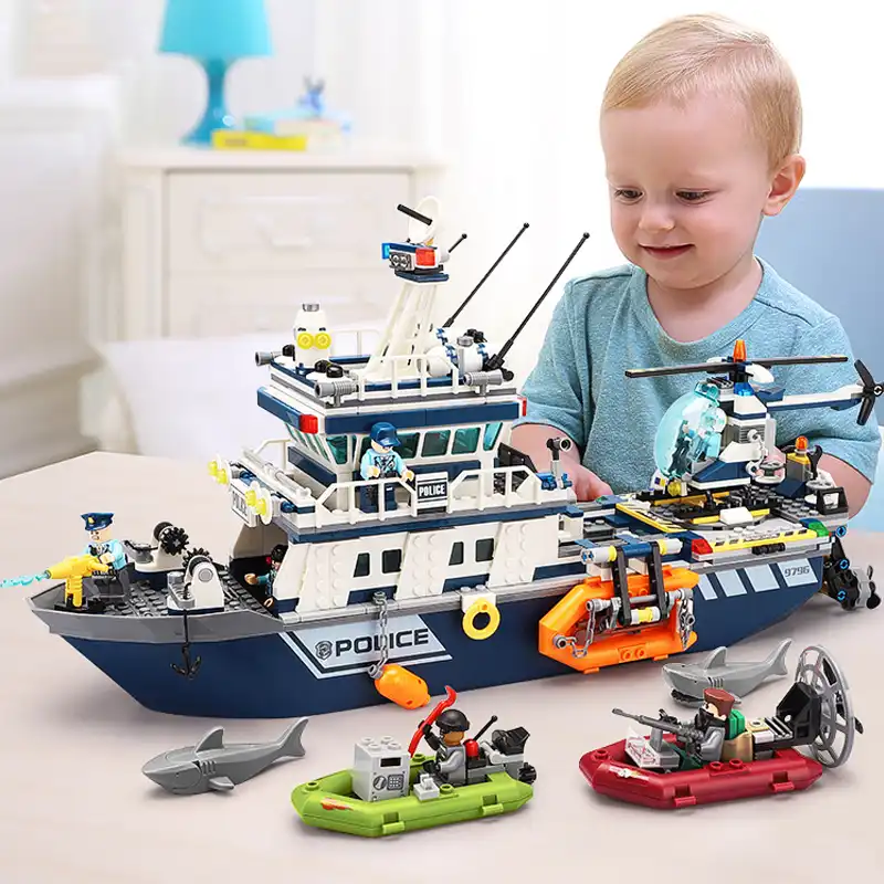 lego city police boat