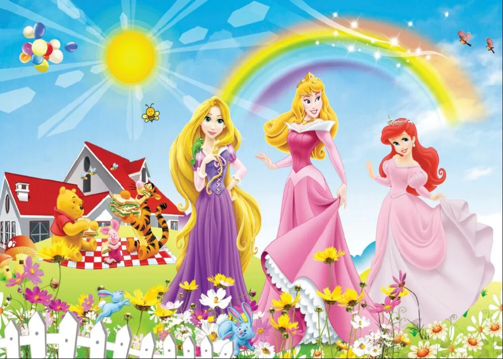 

SHENGYONGBAO Vinyl Backdrops for Photography Winnie Pooh theme Photo Studio Background 81122-23