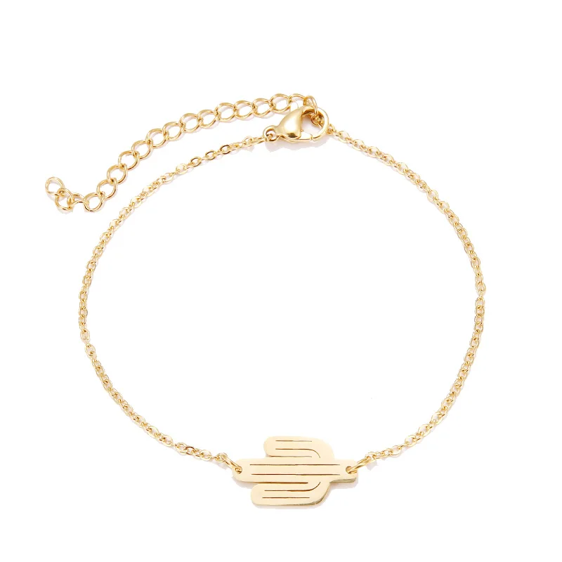 Hibobi Stainless Steel Bracelet Femme Jewelry Cactus Charm Bracelets For Women Donot Fade Valentine's Day Bangles Gift (7)