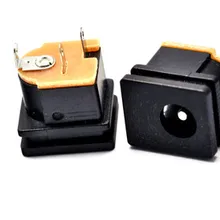 10 шт. DC розетка DC-015 розетка 5,5-2,1 мм квадратная панель крепление круглая игла