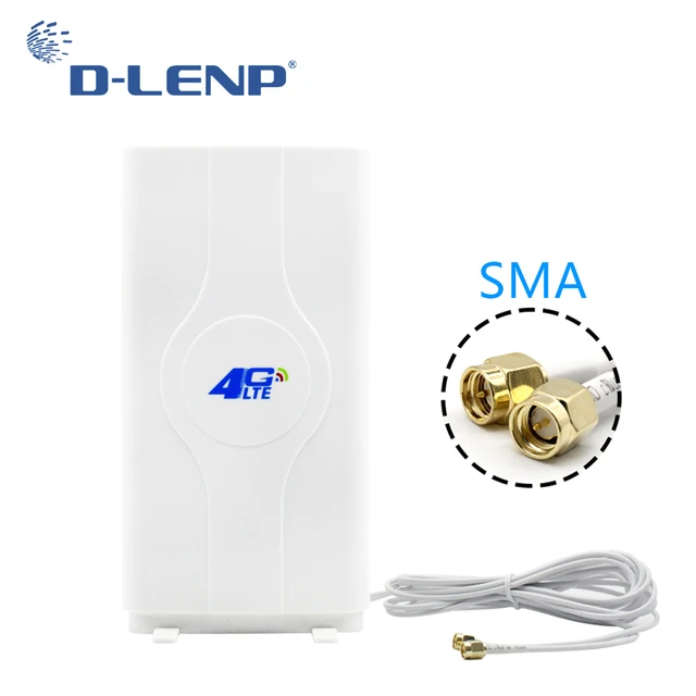 Antena de Panel Mimo Dlenp 4G LTE, 2 metros, 2-SMA, para Huawei E5776, E5786, E5377, E5372, E5573, E589, Aircard, AC779S, AC810S, 700-2600Mhz Antena de Panel Mimo Dlenp 4G LTE, 2 metros, 2-SMA, para Huawei E5776, E5786, E5377, E5372, E5573, E589, Aircard, AC779S, AC810S, 700-2600Mhz