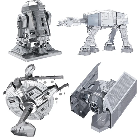 

Star Wars brinquedos para as crian Puzzle toys 2015 New Russia metal earth 3D Nano metal DIY Puzzle brain juguetes educativos