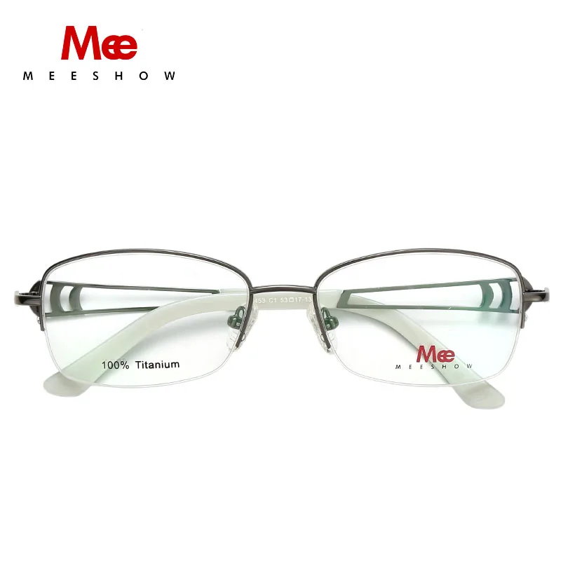 Женские очки из чистого титана, оправа, стразы, близорукость, очки для глаз, высокое качество, европейский стиль, оптические очки по рецепту, 8509