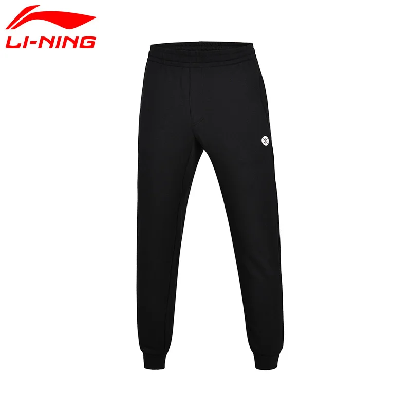 

(Clearance) Li-Ning Men's Wade Sweat Pants 100% Cotton Breathable LiNing Sports Pants Exercise Trousers AKLM313 MKY302
