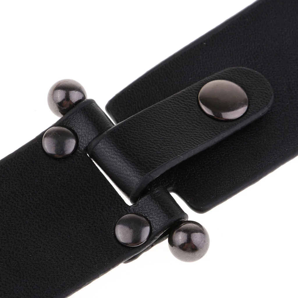 fityle 1 Set Vintage Leather Toggle Buttons for Coat Jacket Duffle Sewing With Snap Buckle