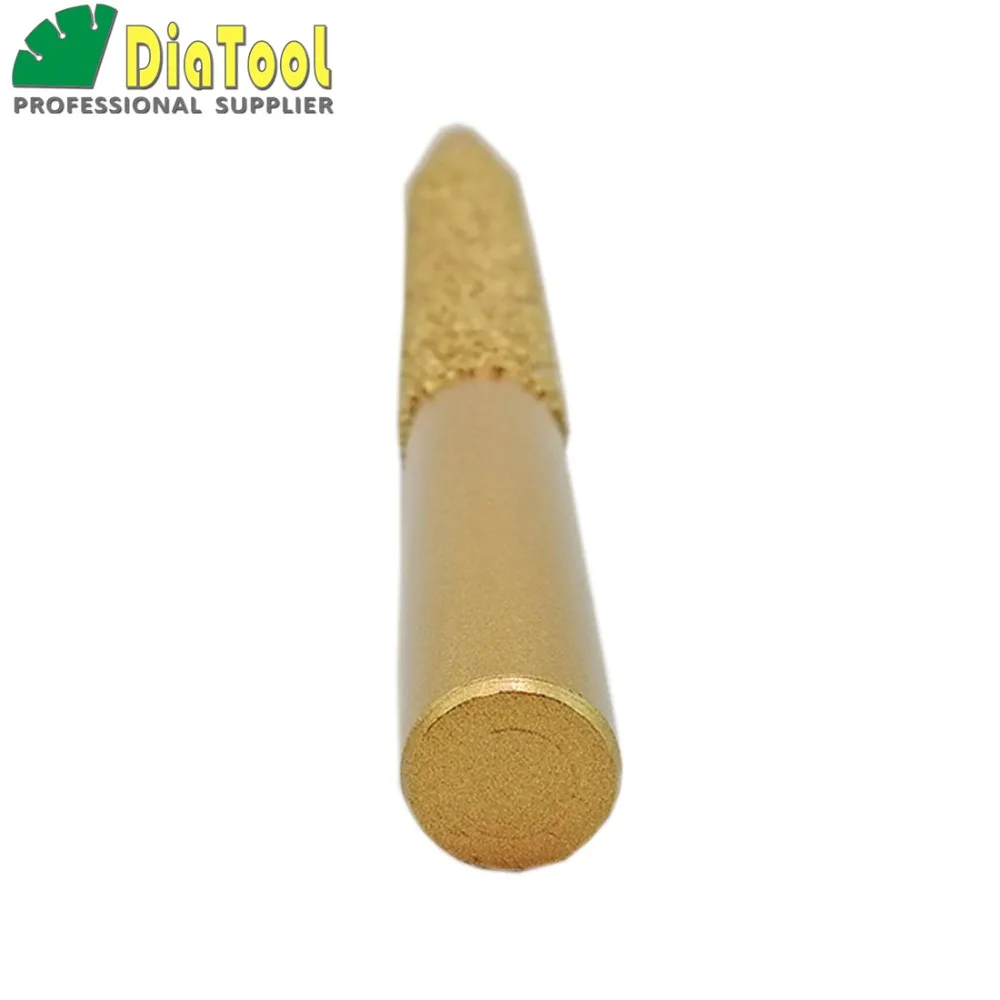 Vaccum Brazed Diamond engraving bits 12-6/100mm CNC taper ball-end cutter