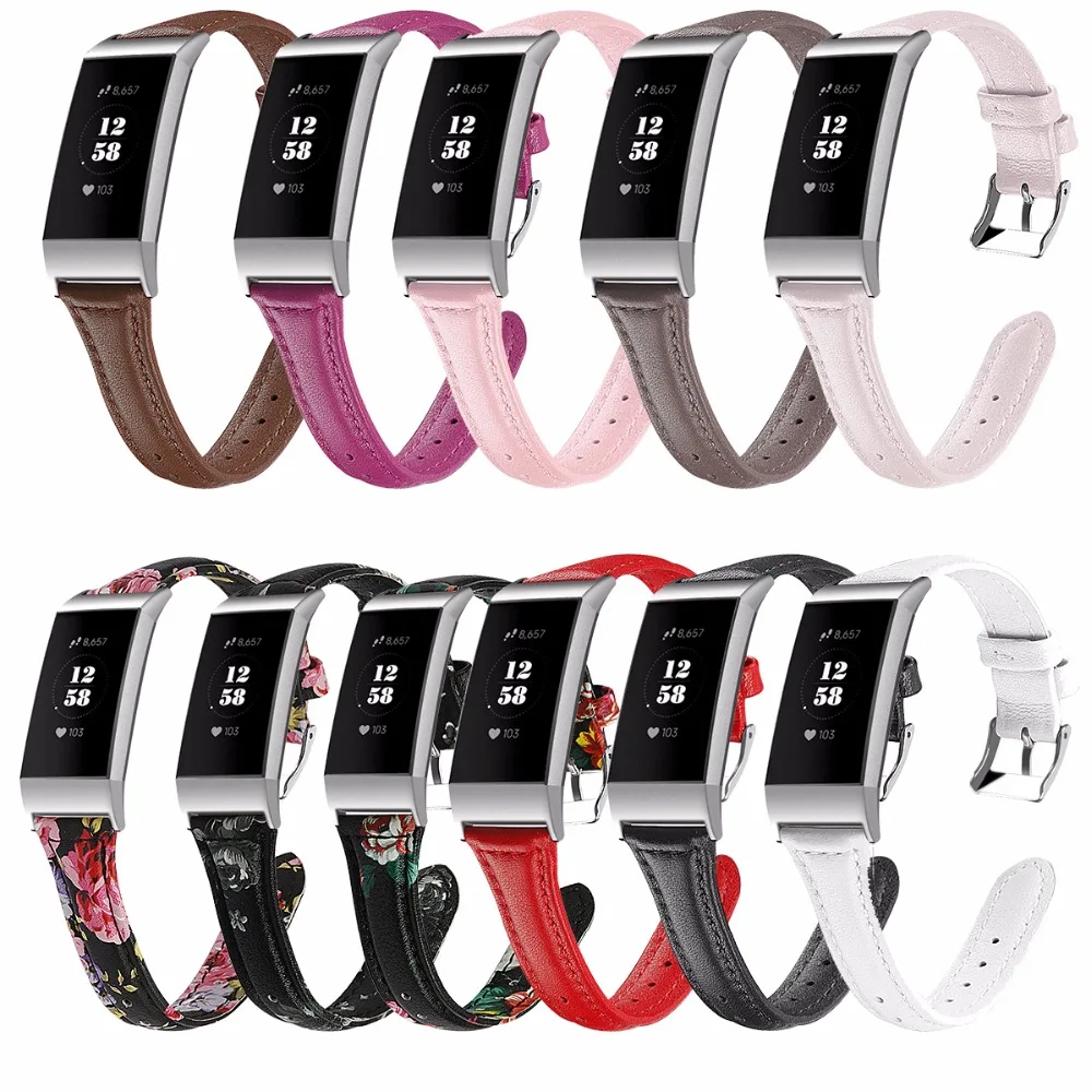 Tschick кожаные ремешки для Fitbit Charge 3/Charge 3 SE, тонкий ремешок из натуральной кожи заменяет мужские Т аксессуары для женщин мужчин