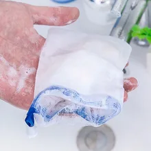 5 шт. практические мыльный пузырь сетки мыло чистая пенообразующая губка легко пузырь мешок сетки популярные для ванны и душа