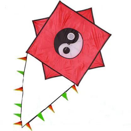 

NEW ARRIVE TRIANGLE 1M POWER POLYGON KITE WITH STRING AND 50M TAILS EASY TO FLY KITES