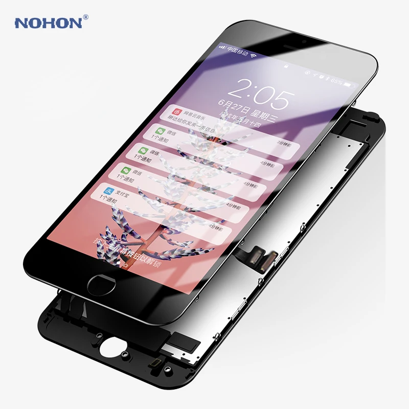 ЖК дисплей Nohon для iPhone 6/6S/7 с сенсорным 3D дигитайзером|Экраны мобильных телефонов|