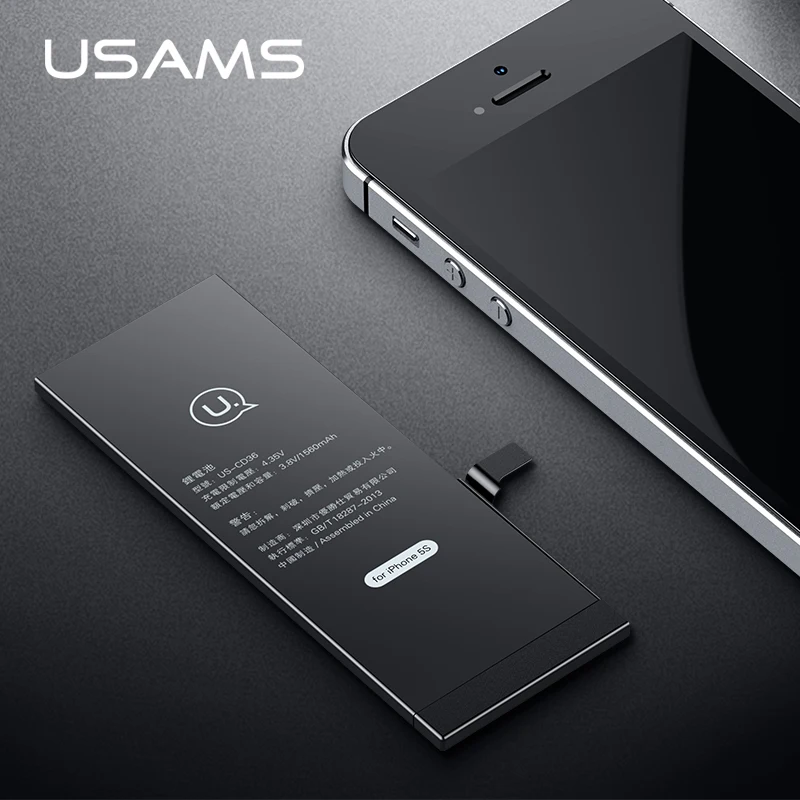 Для iPhone 5S батарея USAMS Оригинал iPhone5S iP5S мобильный телефон литиевая мощность