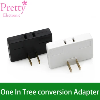 

One In Three Converter 180 Degree Rotation Extension Plug Multi plug Mini Slim Wireless Outlet Travel Adapter Light Socket