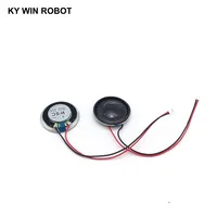 דק רמקול 2pcs חדש דק רמקול 8 אוהם 1 וואט 1W 8R הדובר קוטר 2.8 ס"מ ל -28 מיליון עובי 5 מ"מ עם 1.25mm תיל מסוף אורך 10 ס"מ (5)