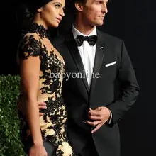 Г., vestido пользовательские Камила Алвес присутствует на Оскар после вечерние высокие Кружевная аппликация на воротник бокал для шампанского, платье как у знаменитости