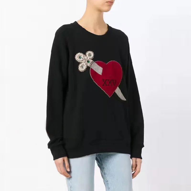 

2018 Winter Runway Sword Heard Women Sweater and Pullovers Cotton Long Sleeve Knitted Tops Pull Female Jumper Lady's Clothing