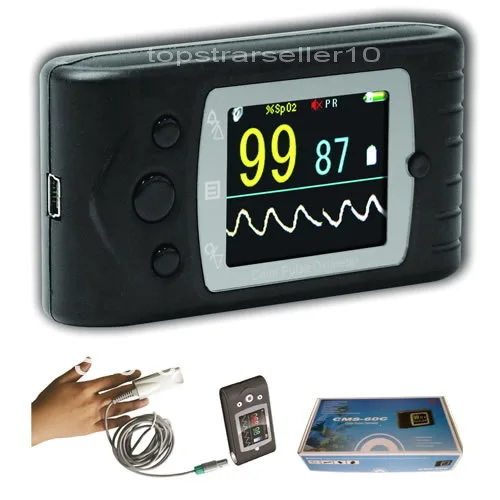 

CMS60C Digital Portable Handheld Pulse Oximeter With Software Finger Blood Oxygen Monitor Pulse Rate SPO2 Saturator