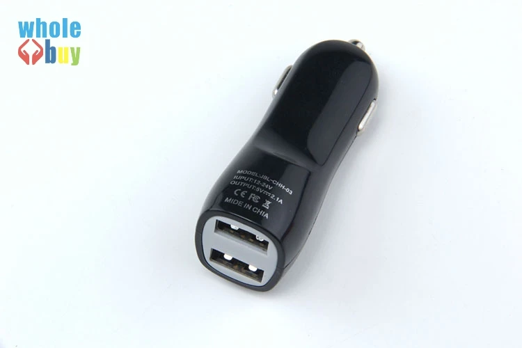 Клюв утки тип двойной usb-порт Универсальный микро зарядное устройство для автомобиля 2 USB устройства адаптер для iphone для samsung для htc 300 шт/партия - Цвет: Black