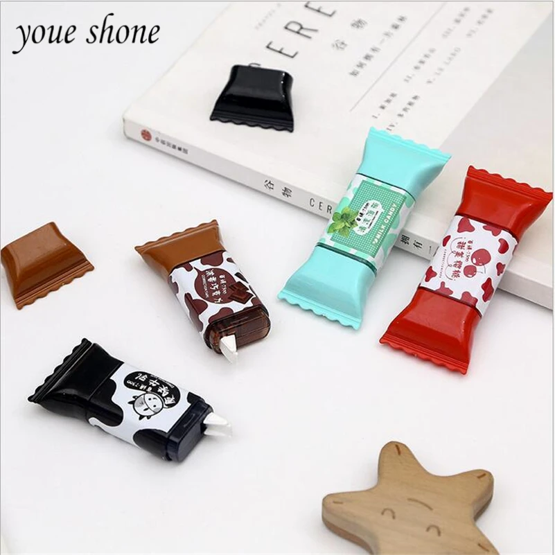 

1Piece Correction Ribbon Candy Creative Unique Cute 3.5m Korean New Student Office Supplies Good Quality Change Belt YOUE SHONE