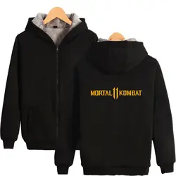 Frdun tommy Mortal Combat 11 принт 2019 Лидер продаж с длинным рукавом толстовки на молнии для женщин/для мужчин повседневное молнии Одежда hooded ш