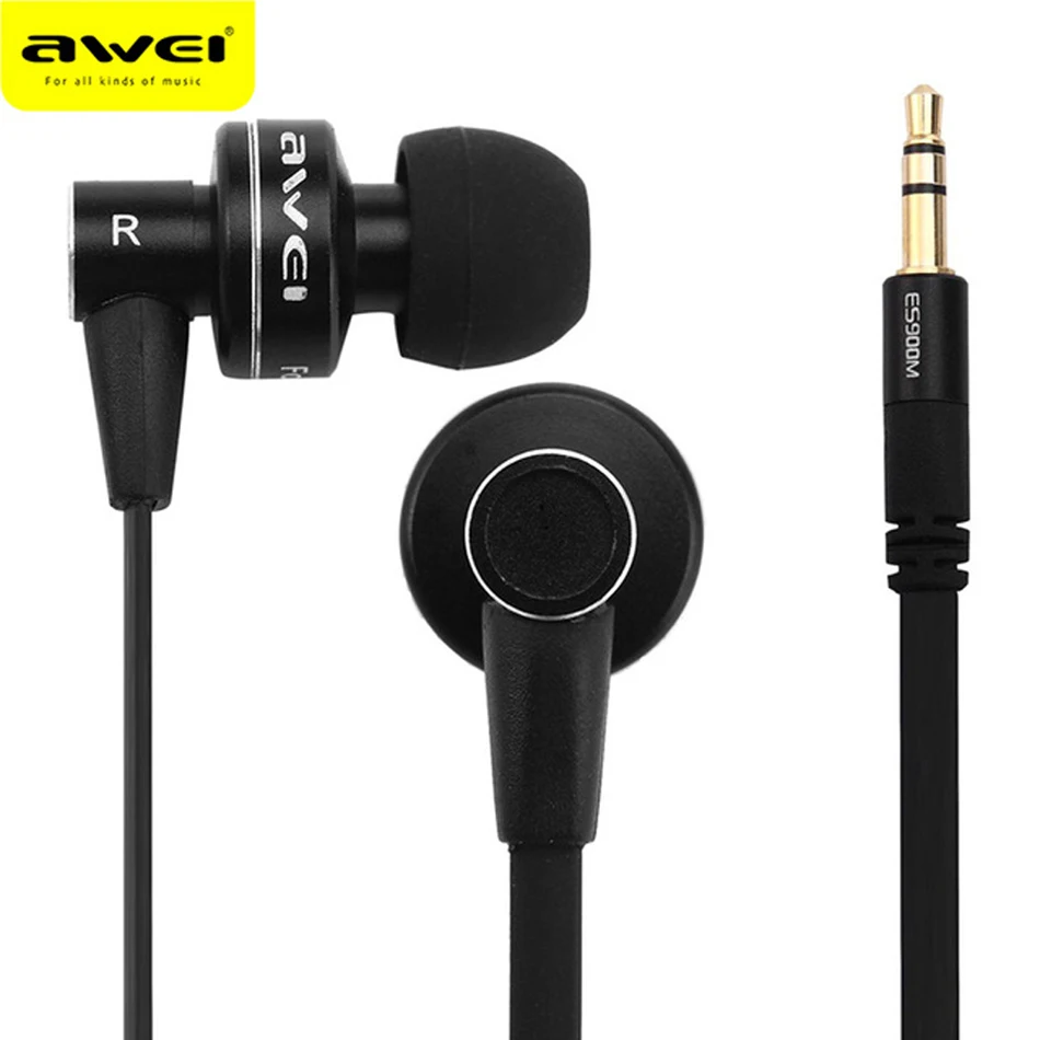 Awei Stereo Wired Headphone High Quality In ear Earphone For Your In Ear Phone Bud iPhone