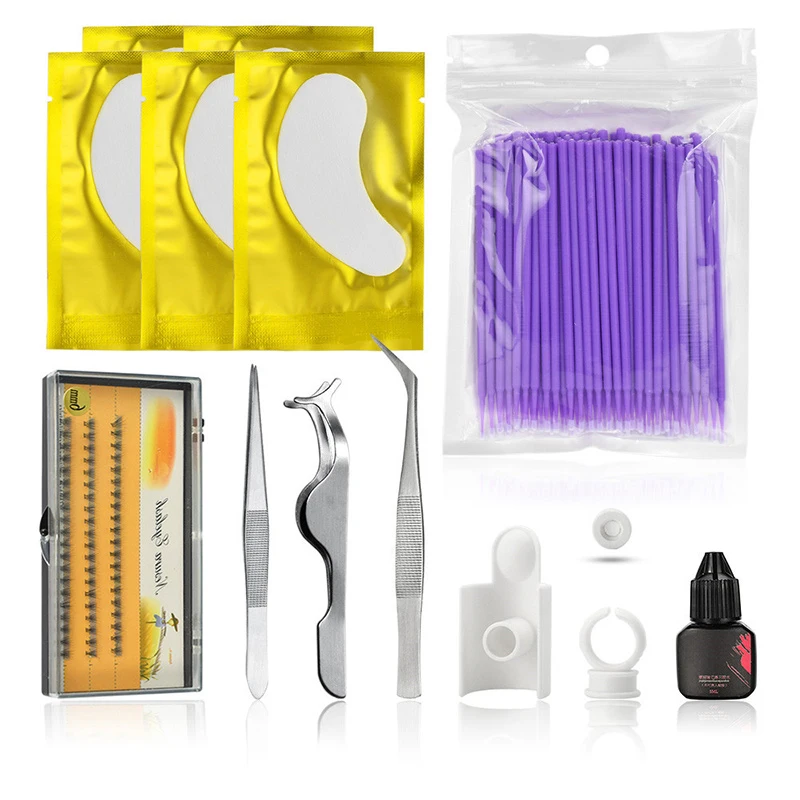 

Professional Eyelashes Extension Set Training Practice Kits False Eyelash Individual Lashes Grafting Fake Eyelashes Makeup Tools