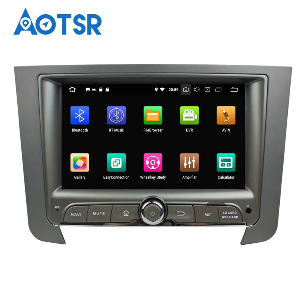 Best Android 9.0 4+32G 8 core Car DVD Player GPS navigation For Ssangyong REXTON 2014+ head unit multimedia player tape recorder IPS 6