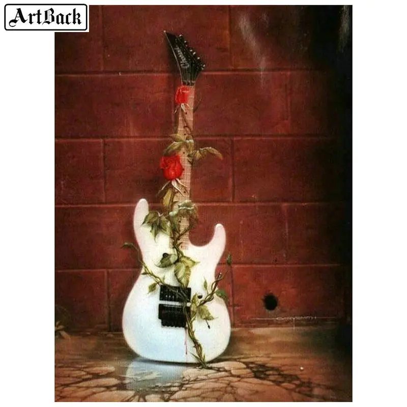 

5d diy diamond painting electric guitar icon full square 3d diamond embroidery diamond mosaic kit handicraft home decoration