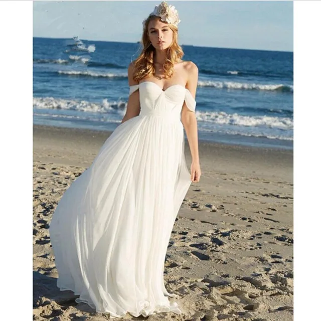 vestidos de novia baratos cap manga de estilo bohemio vestidos de